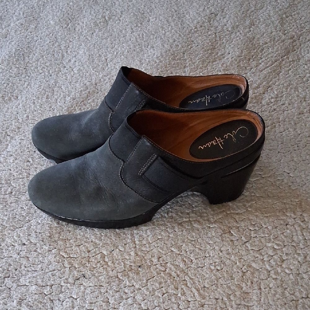 Cole Haan Women's Black and Gray Clogs